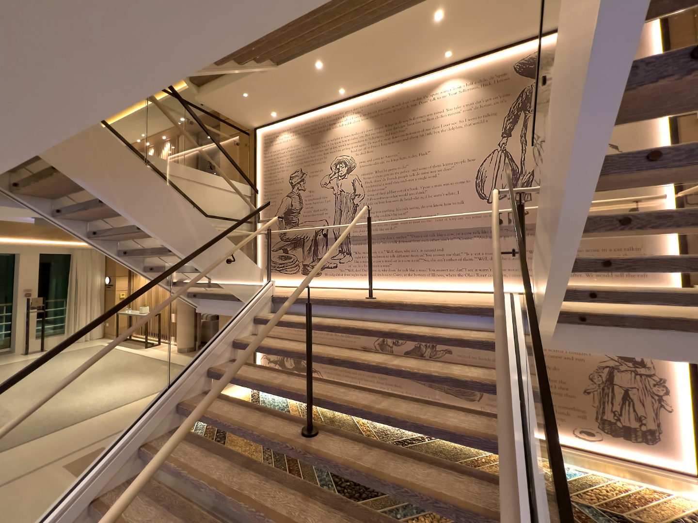 The entry foyer aboard Viking Mississippi